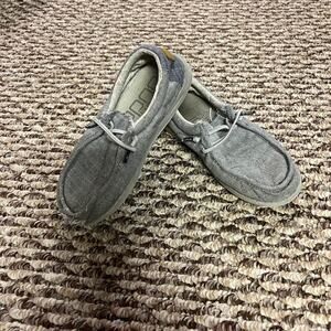 Hey Dude Casual Loafer Wally Youth Size Y 3 - L 4 Light Blue